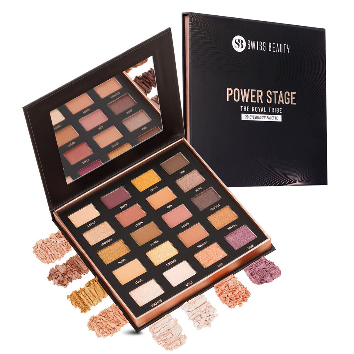 Swiss Beauty Power Stage Eyeshadow Palette - 02 Royal Tribe | Grocsy