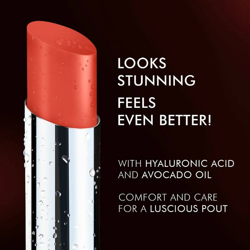 Lakme Absolute Skin Dew Satin Lipstick - 304 Red Blast | Grocsy