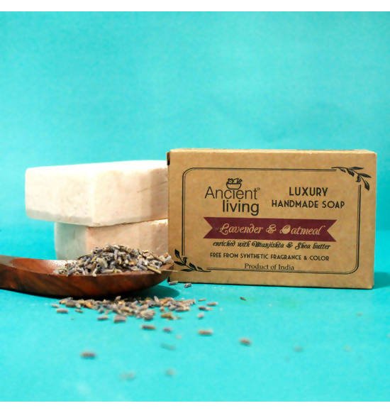 Ancient Living Lavender & Oatmeal Luxury Handmade Soap | Grocsy