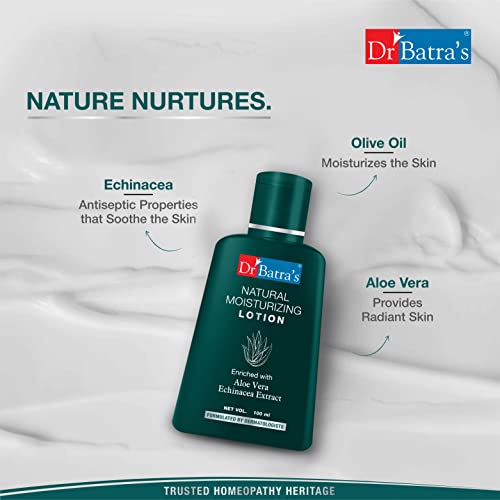 Dr Batra's Natural Moisturizing Lotion Enriched With Echinacea & Aloe Vera | Grocsy