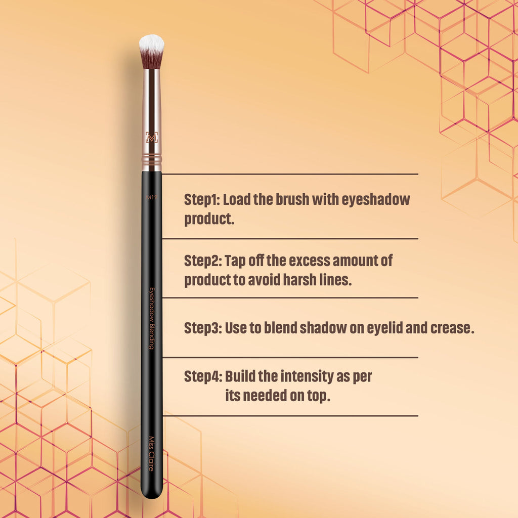 Miss Claire M19 - Eyeshadow Blending Brush - Rose Gold | Grocsy
