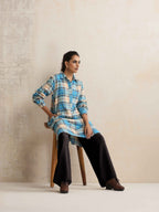 trueBrowns Black Woollen Flared Pants | Grocsy