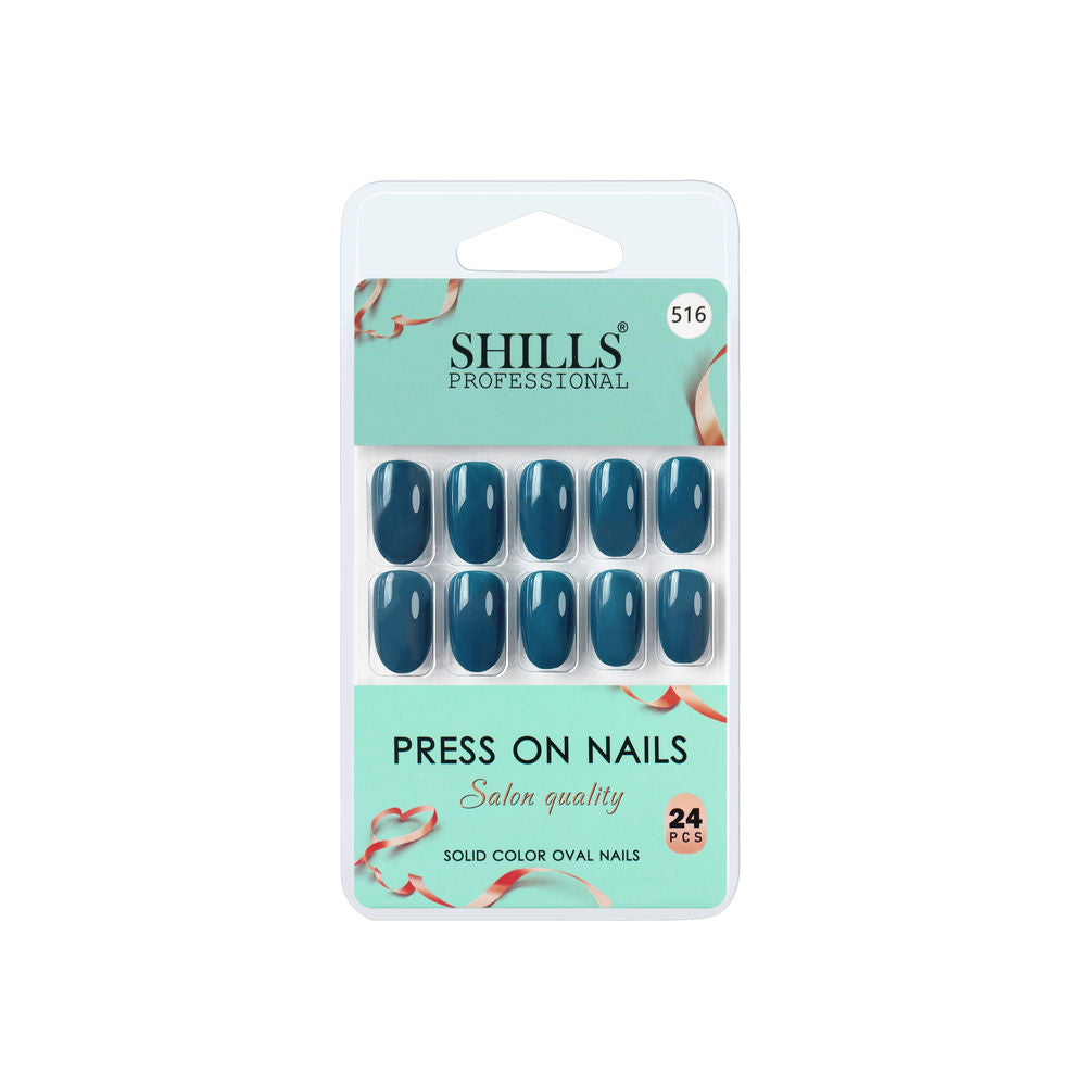Shills Professional Reusable Press On Nails Oval - SPN516 | Grocsy
