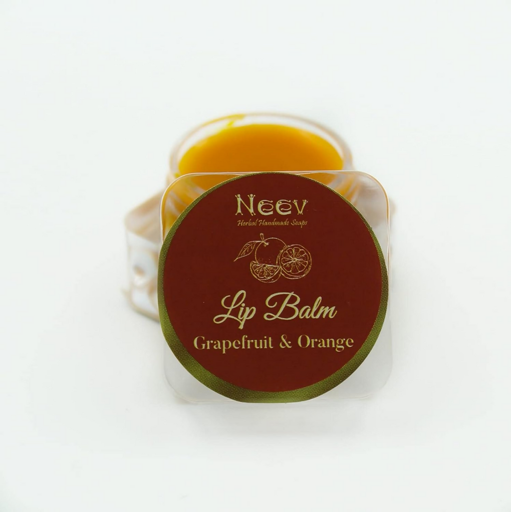 Neev Herbal Handmade Soaps Lip Balm Grapefruit and Orange | Grocsy