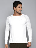 Alcis Men White Slim Fit Running T-shirt | Grocsy