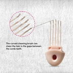 ZEYU Detangler Hairbrush with Removable Cleaning Brush - Pink | Grocsy