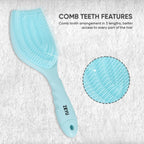 ZEYU Detangler Hairbrush with Removable Cleaning Brush - Blue | Grocsy