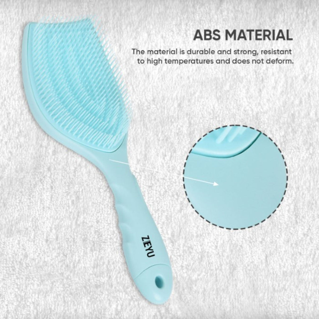 ZEYU Detangler Hairbrush with Removable Cleaning Brush - Blue | Grocsy