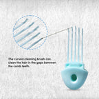 ZEYU Detangler Hairbrush with Removable Cleaning Brush - Blue | Grocsy