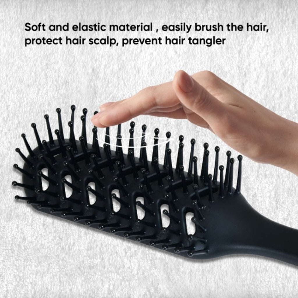 ZEYU Vent Hairbrush for Fast Drying and Detangling, Lightweight Brush - Black | Grocsy