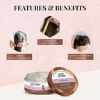 Just Herbs Anti Hairfall Natural Hair Mask With Castor & Black Onion Seed | Grocsy