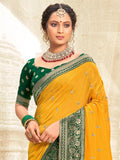 Saree Mall Woven Design Zari Silk Blend Sarees | Grocsy