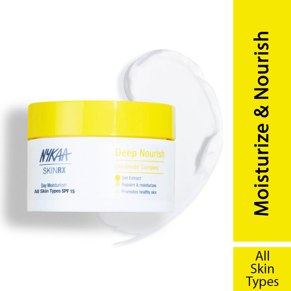 Nykaa SkinRX Ceramide Barrier Repair Face Moisturizer with SPF 15- All Skin Types | Grocsy