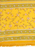 HERE&NOW Women Yellow Floral Printed Empire Kurta with Trousers & Dupatta | Grocsy