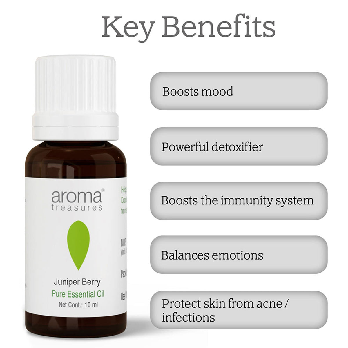 Aroma Treasures Juniper Berry Pure Essential Oil | Grocsy