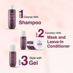 Bare Anatomy Curl Defining Kit (Shampoo + Mask + Leave In Conditioner + Gel) | Grocsy
