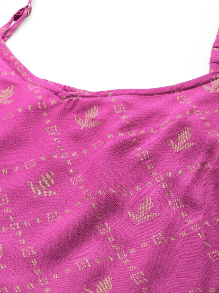 All About You Foil Printed Regular Kurta with Palazzos | Grocsy