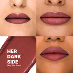 IRIS COSMETICS Matte Made Her Do It Liquid Lipstick - Deep Wine Brown | Grocsy