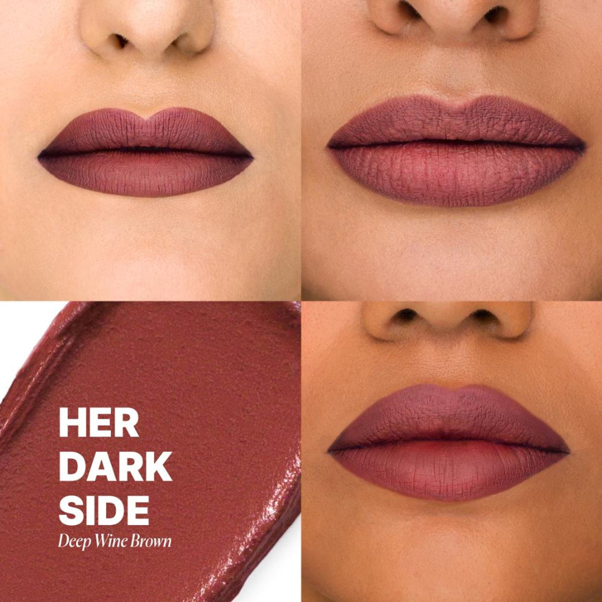 IRIS COSMETICS Matte Made Her Do It Liquid Lipstick - Deep Wine Brown | Grocsy