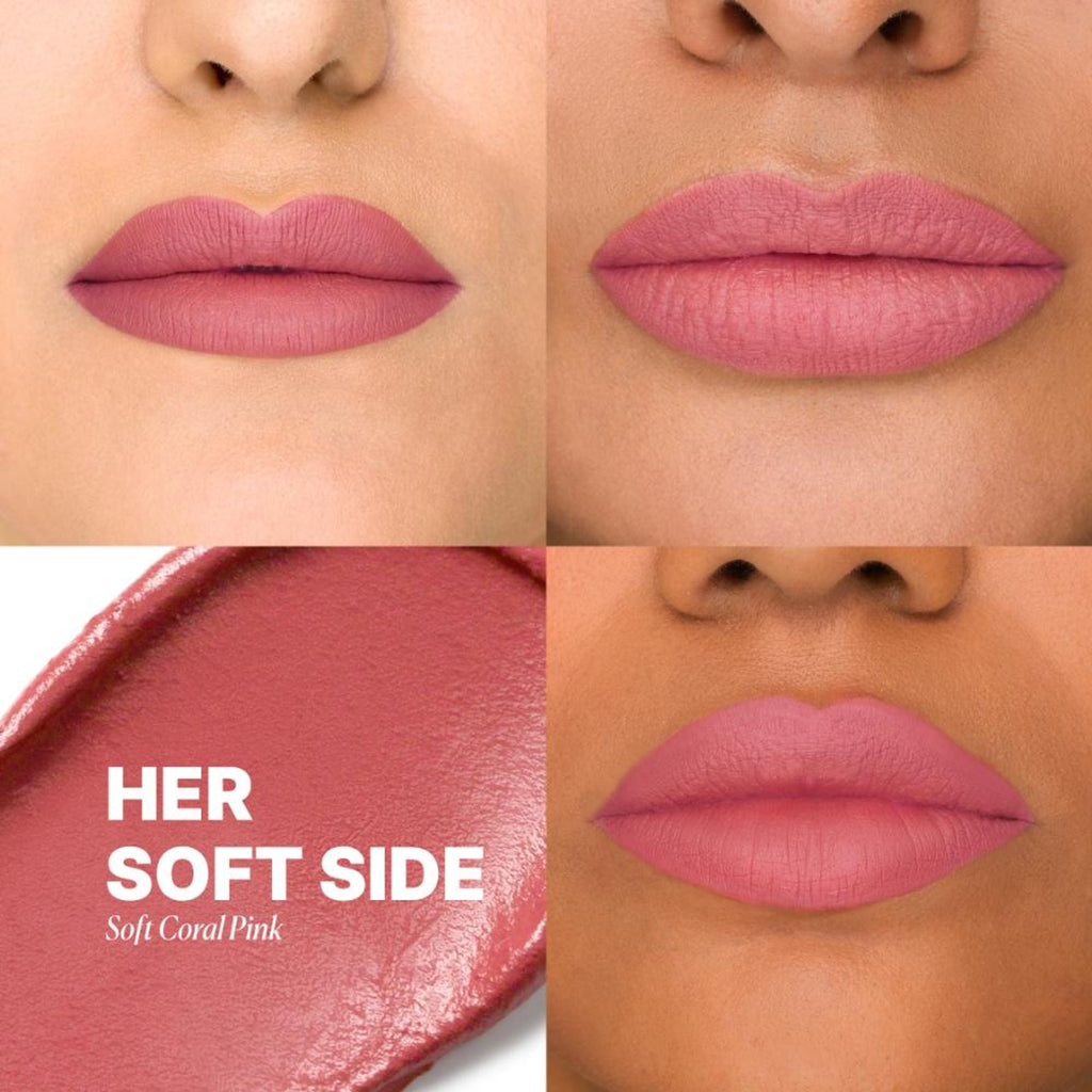 IRIS COSMETICS Matte Made Her Do It Liquid Lipstick - Soft Coral Pink | Grocsy