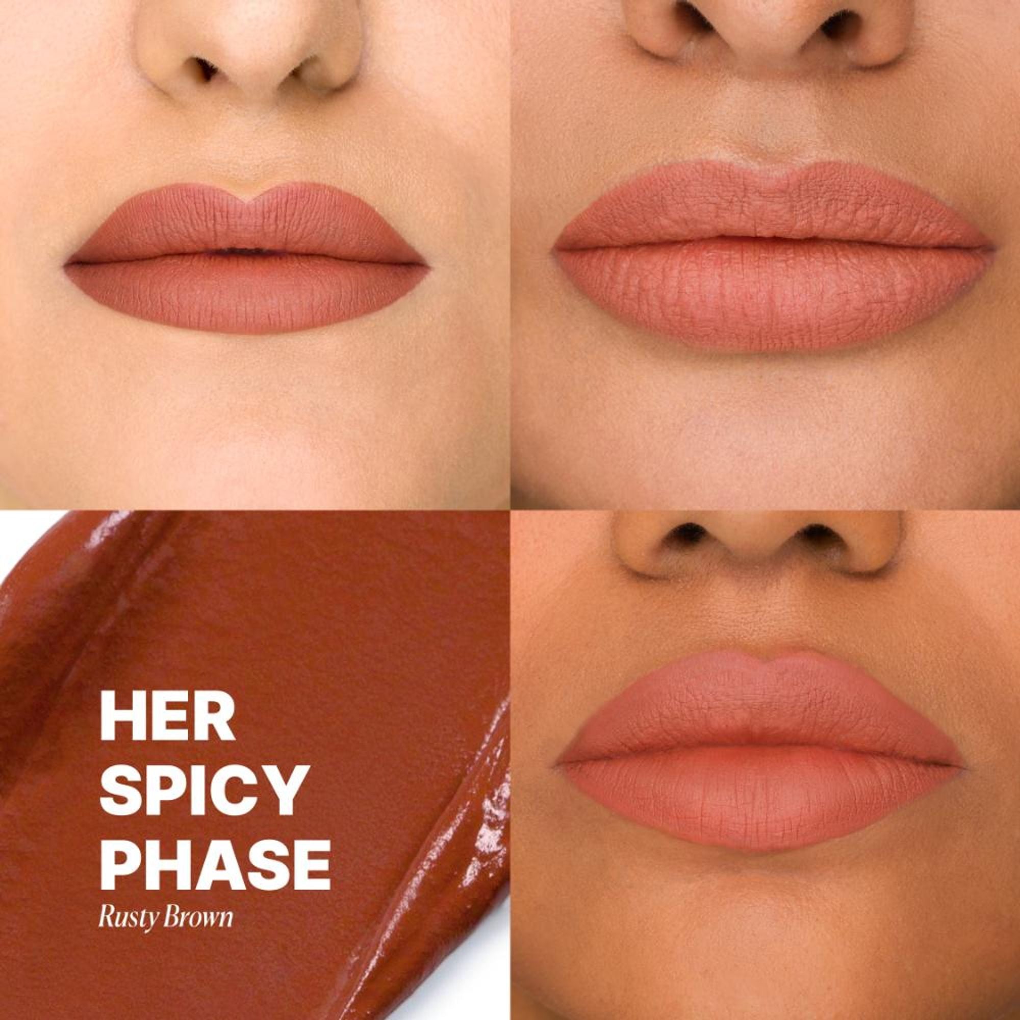 IRIS COSMETICS Matte Made Her Do It Liquid Lipstick - Rusty Brown | Grocsy