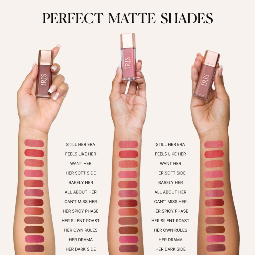 IRIS COSMETICS Matte Made Her Do It Liquid Lipstick - Rusty Brown | Grocsy