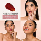 IRIS COSMETICS Talk Glossy To Me! Shimmer Lip Gloss - Brown With Pink - Purple | Grocsy