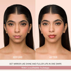 IRIS COSMETICS Talk Glossy To Me! Shimmer Lip Gloss - Brown With Pink - Purple | Grocsy