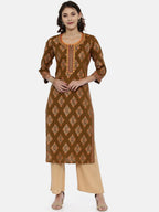 Souchii Beige Solid Flared Palazzos | Grocsy