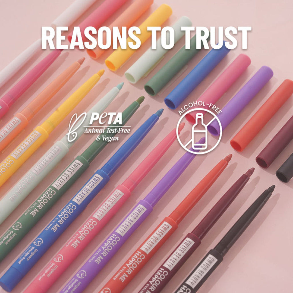 Swiss Beauty Colour Me Happy Eyeliner - Pink Alperose | Grocsy