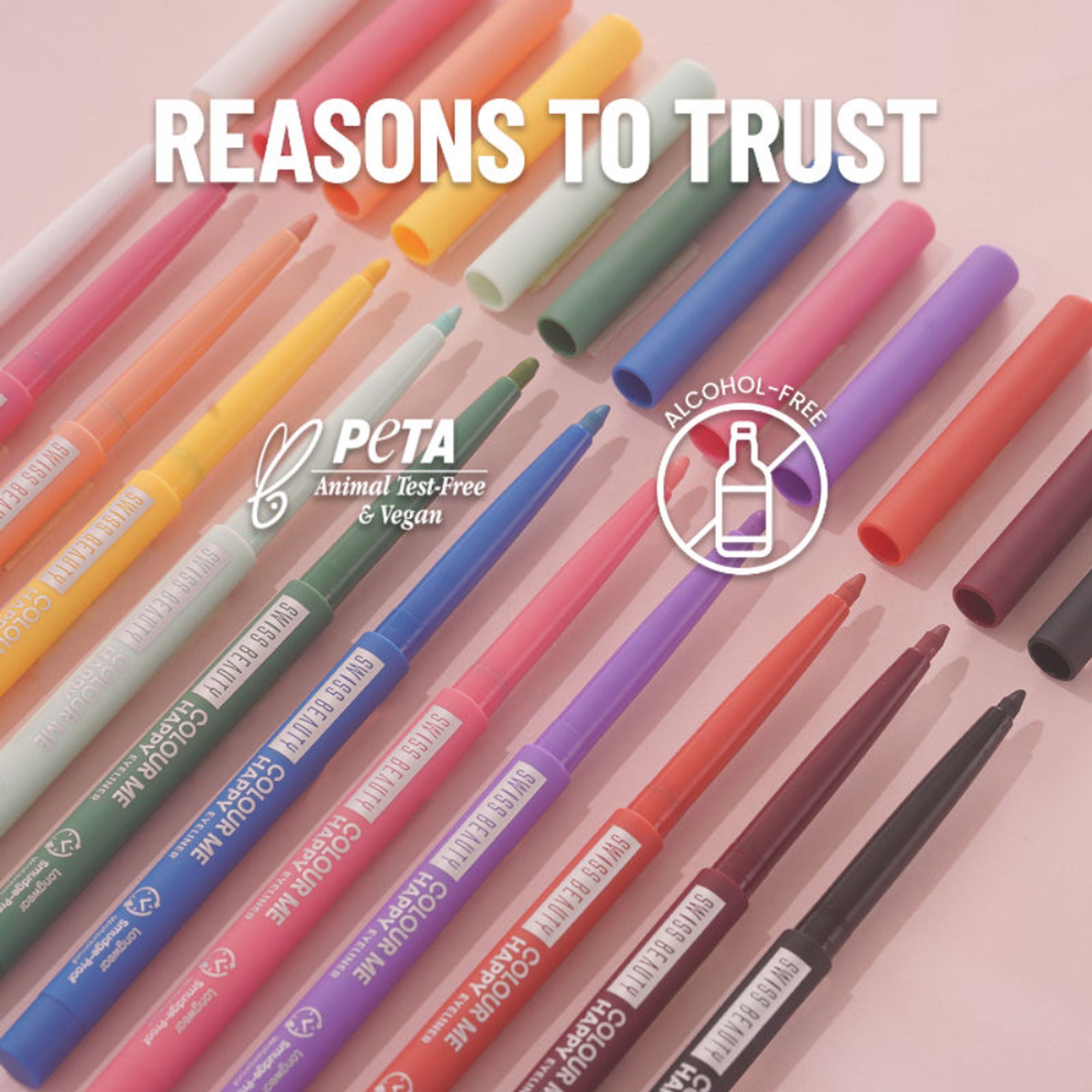 Swiss Beauty Colour Me Happy Eyeliner - Purple Aster | Grocsy