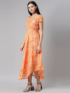 Souchii Chiffon Midi Dress | Grocsy