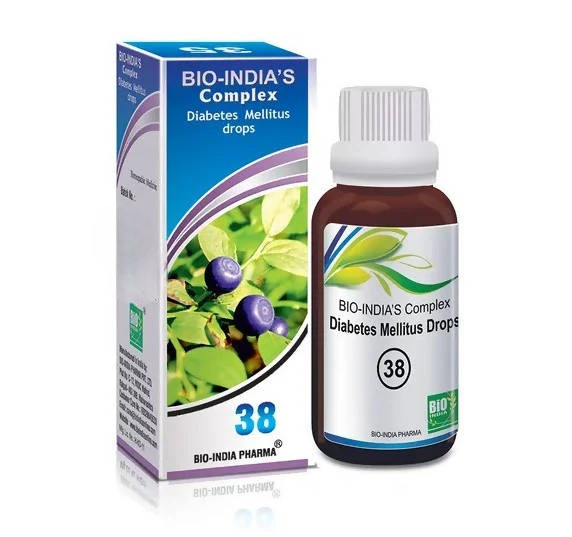 Bio India Homeopathy Complex 38 Diabetes Mellitus Drops | Grocsy
