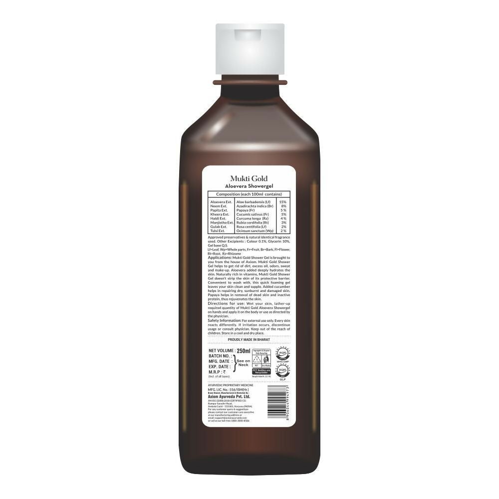 Axiom Mukti Gold Aloevera Shower Gel | Grocsy