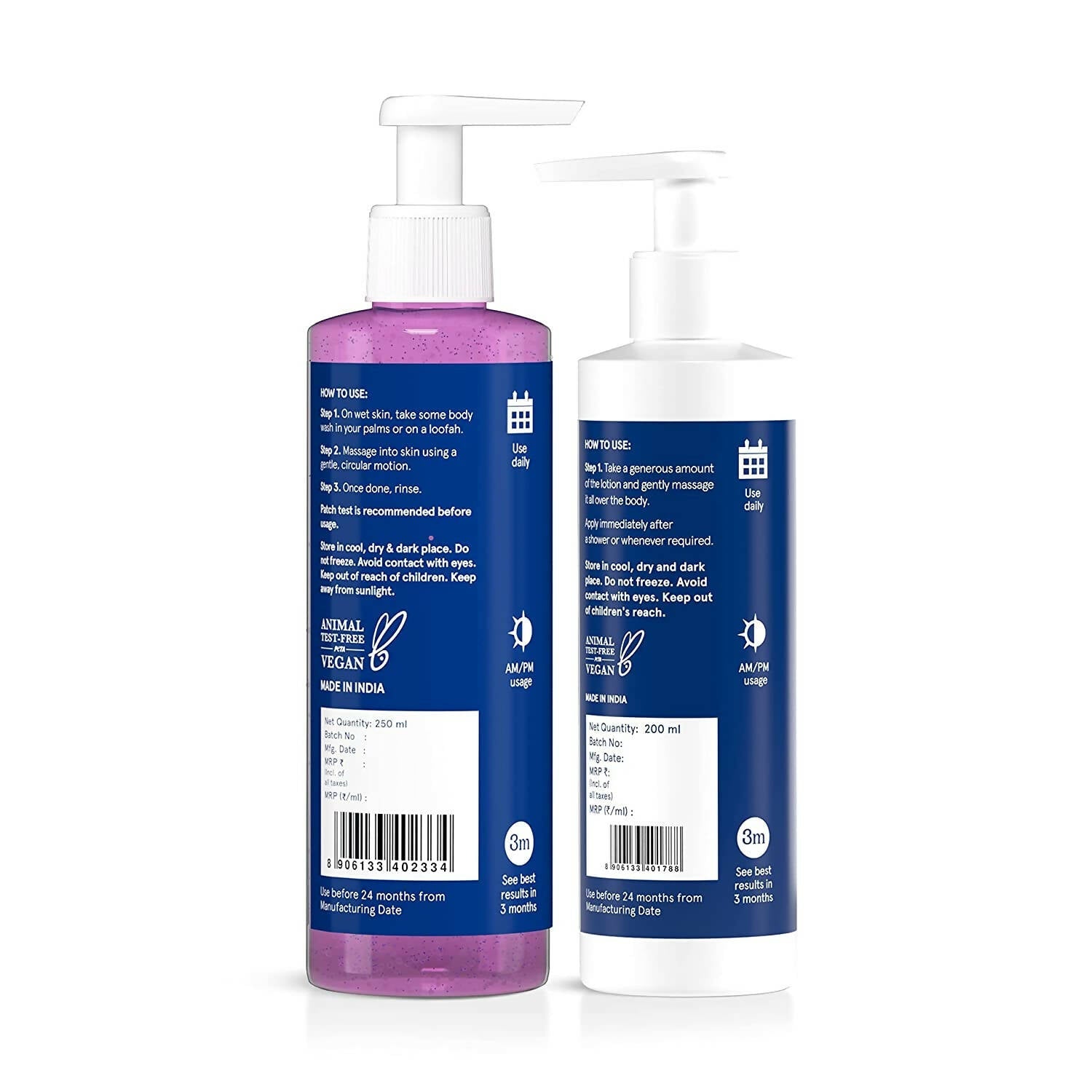 BeBodywise 5% Niacinamide Body Wash & 10% Niacinamide Body Lotion | Grocsy