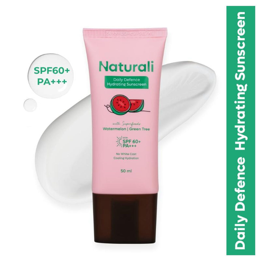 Naturali Daily Defence Cooling & Hydrating Sunscreen SPF60 With PA+++ | Grocsy