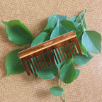 KINDED Handmade Oil Treated Wooden Hair Comb - Sheesham Rose Wood RW105, Wide Tooth | Grocsy