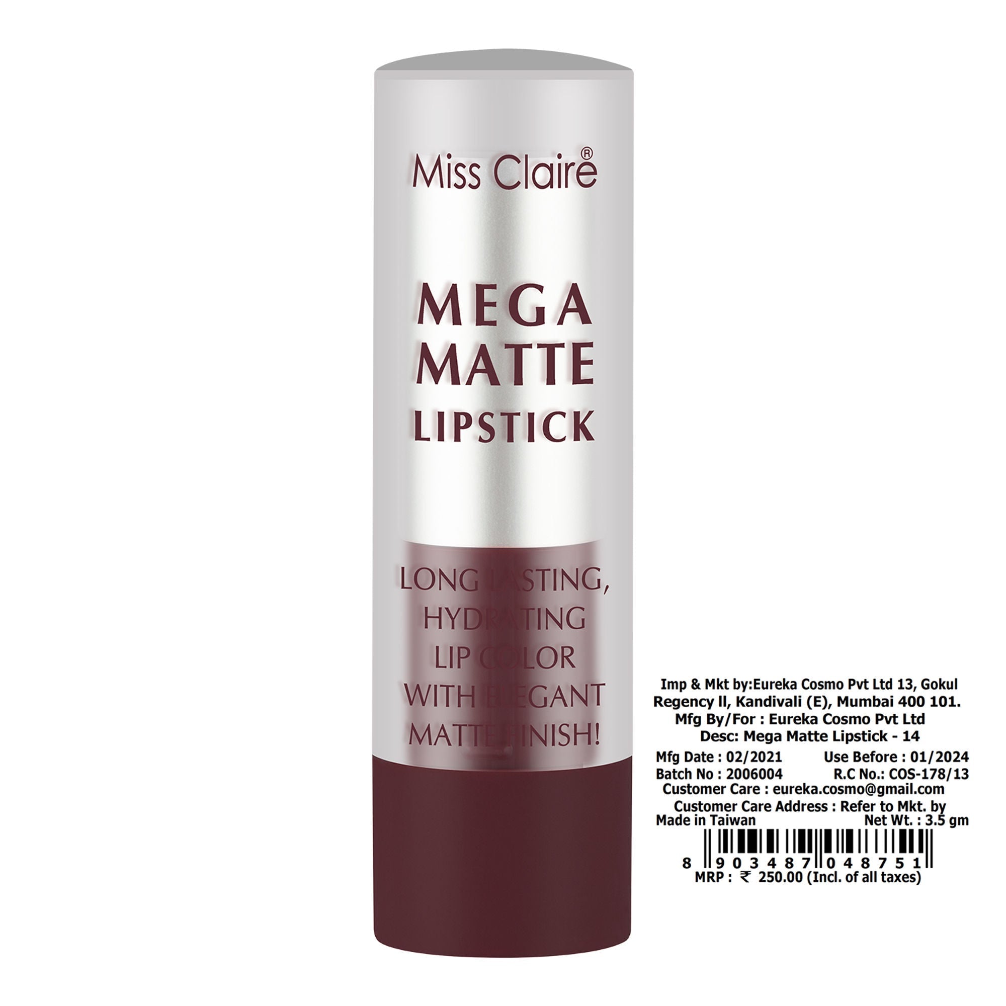 Miss Claire Mega Matte Lipstick - 14 | Grocsy