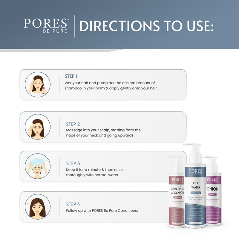 Pores Be Pure Rice Water Shampoo | Grocsy