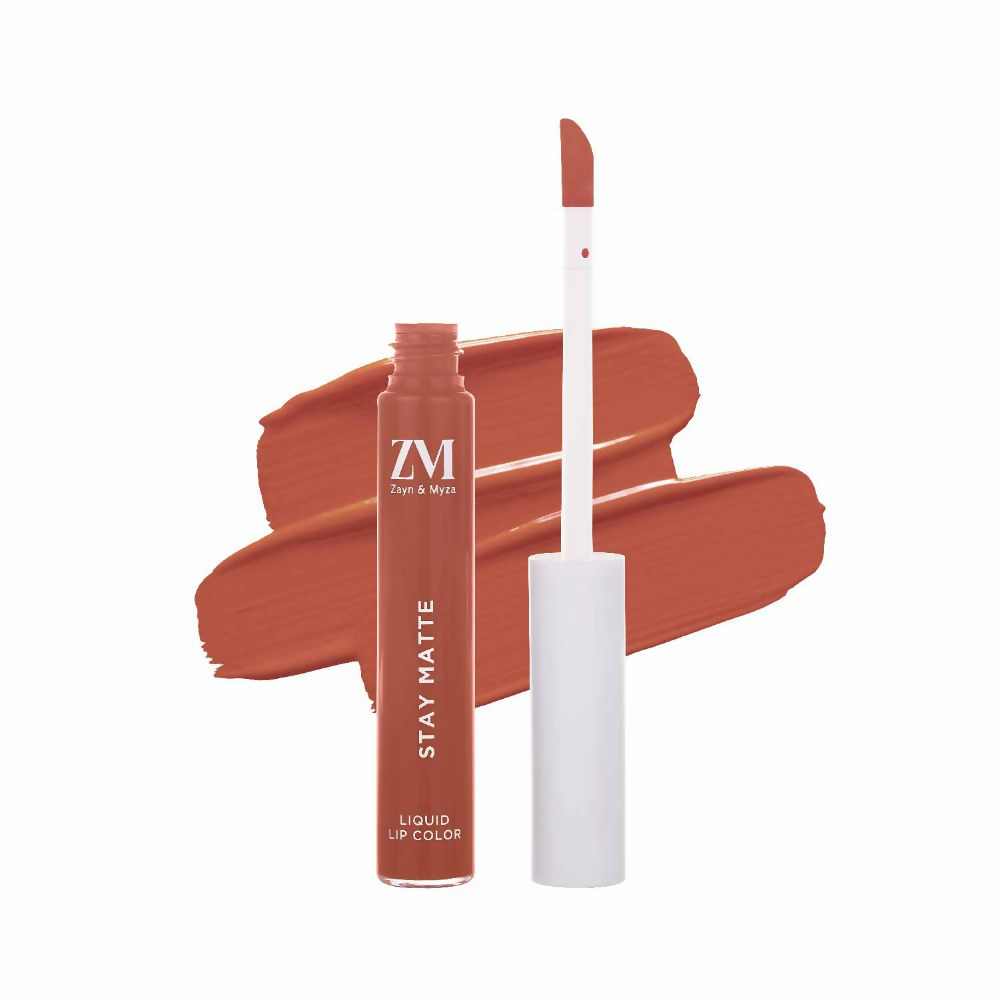 Zayn & Myza Stay Matte Liquid Lip Color - 11 Nude Sunset | Grocsy