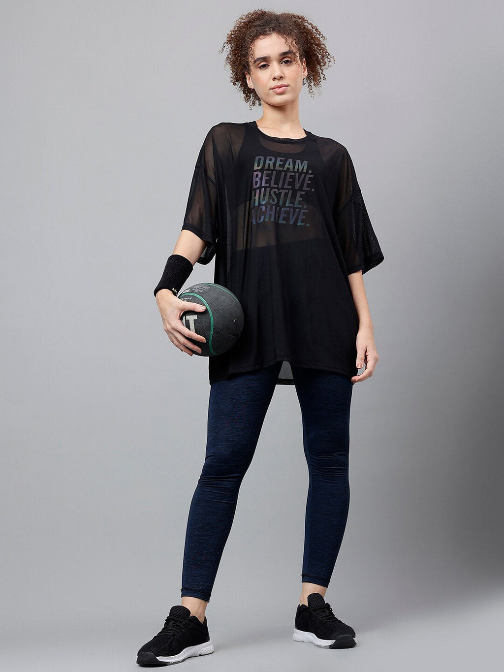 MKH Dri-FIT Typography Printed Drop Shoulder Sleeves Relaxed Fit Sports T-shirt | Grocsy