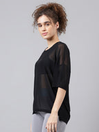 MKH Typography Printed Dri-FIT Relaxed Fit Sports T-shirt | Grocsy
