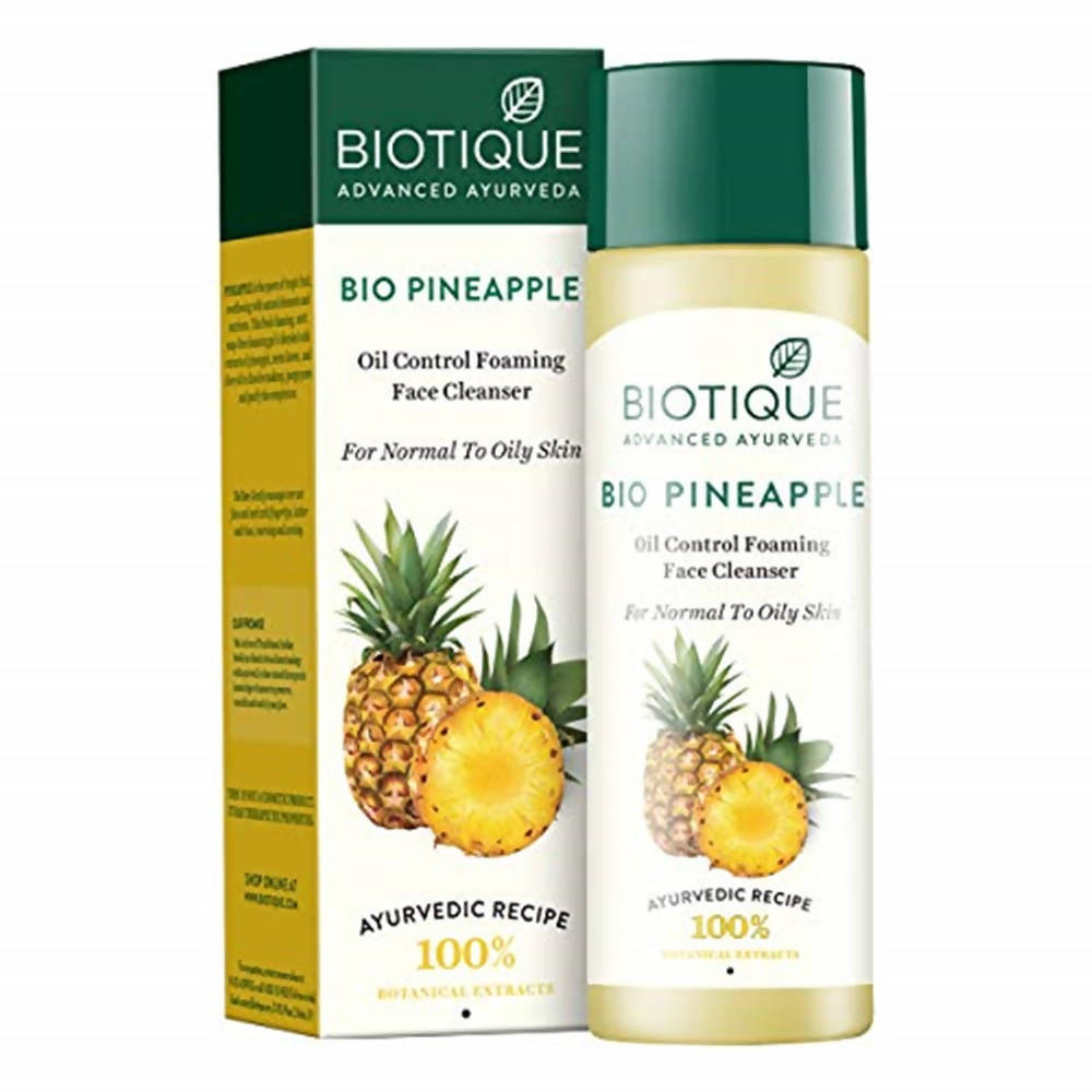 Biotique Advanced Ayurveda Bio Pineapple Oil Control Foaming Face Cleanser | Grocsy