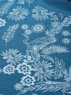 Sangria Floral Printed Knitted Kurta | Grocsy