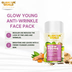 GLAMOUR WORLD AYURVEDIC Glow Young Anti Wrinkle Face Mask | Grocsy