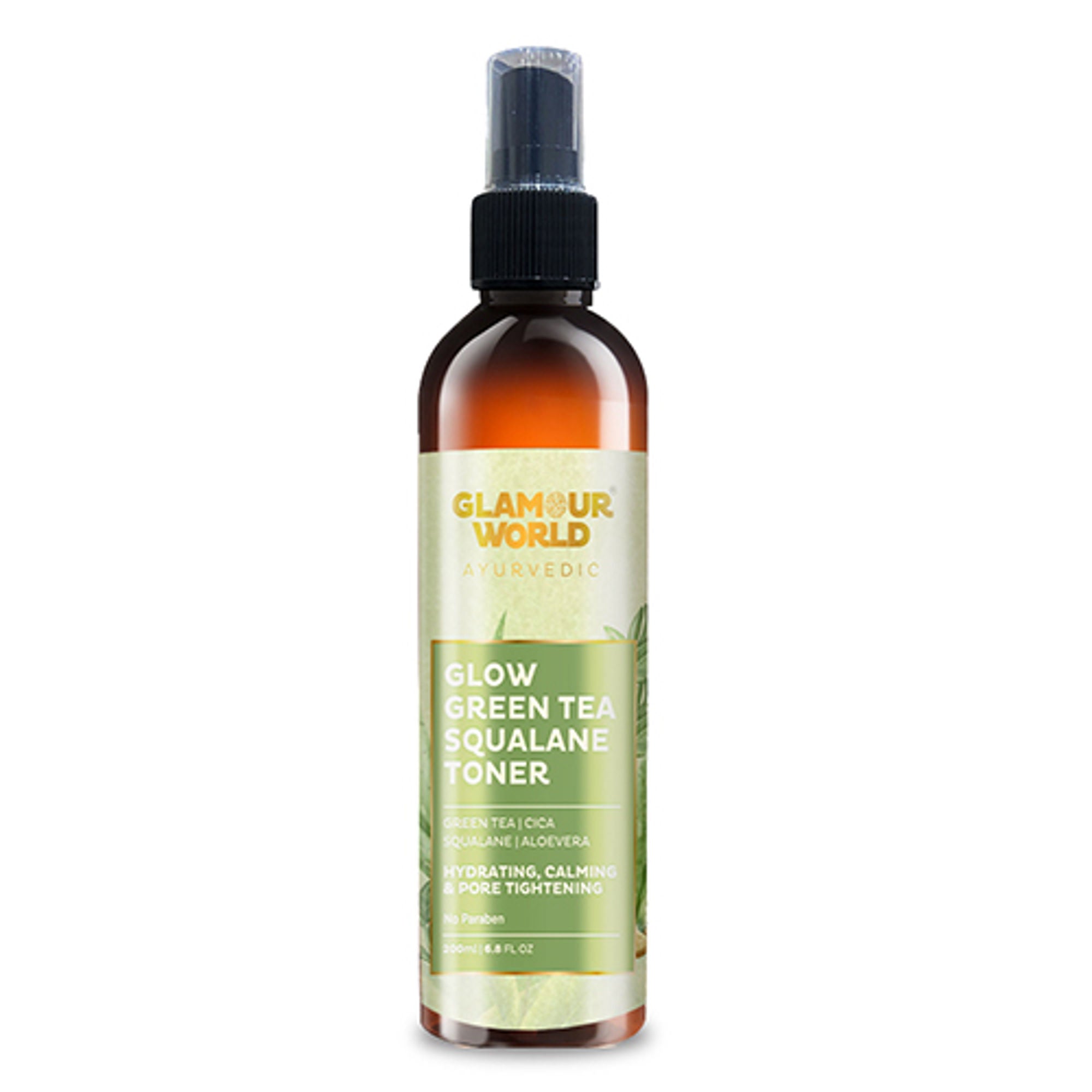 GLAMOUR WORLD AYURVEDIC Glow Green Tea Squalane Toner | Grocsy