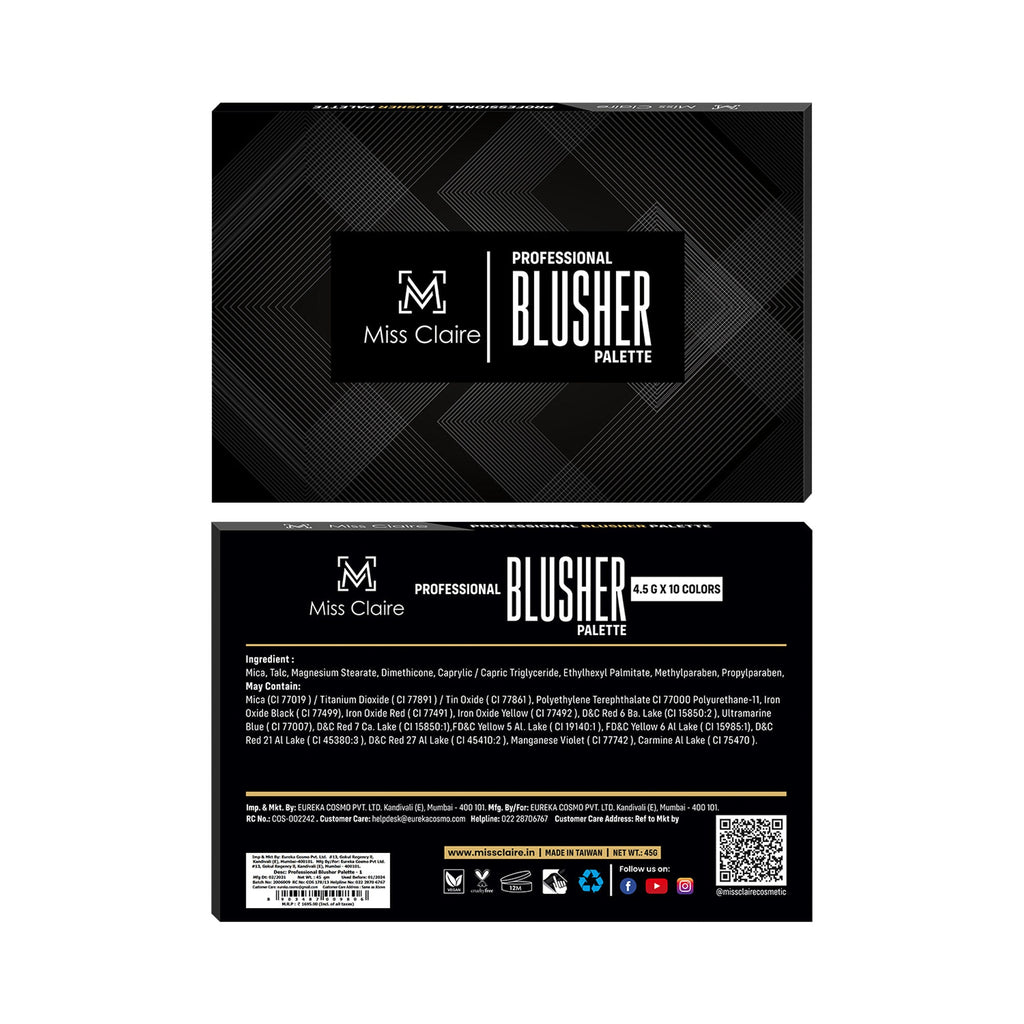 Miss Claire Professional Blusher Palette - 1 | Grocsy