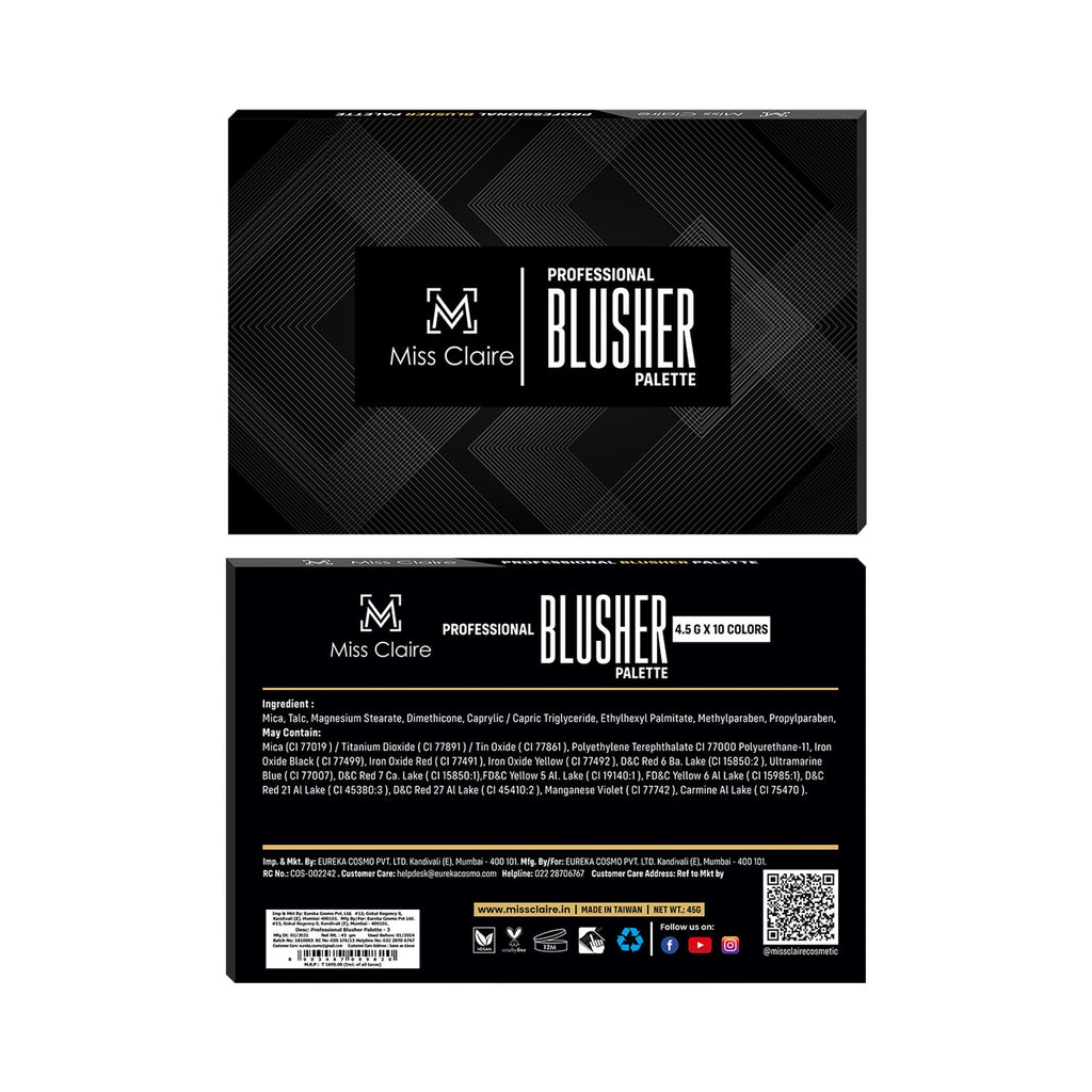 Miss Claire Professional Blusher Palette - 3 | Grocsy