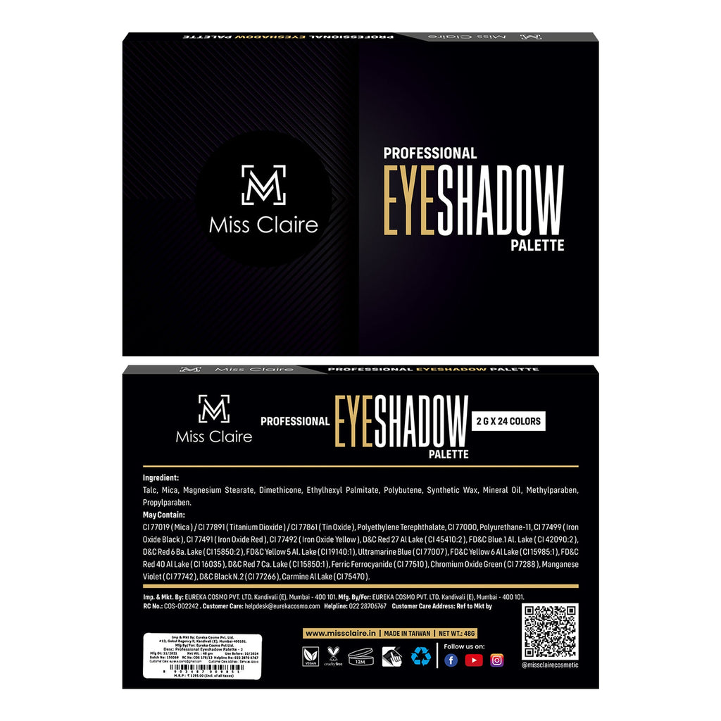 Miss Claire Professional Eyeshadow Palette - 2 | Grocsy