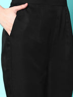 Sangria Women Butta Patch Work Kurta with Pant Set | Grocsy